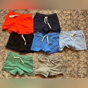 7 Pairs of New Primary Cotton Track Shorts (size 10)